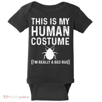 Bed Bug Costume Parasite Hunter Funny Baby Bodysuit