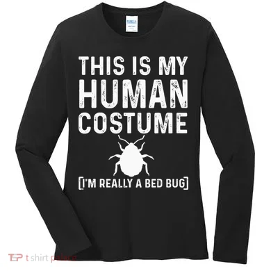 Bed Bug Costume Parasite Hunter Funny Women's Long Sleeve Shirt