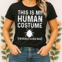 Bed Bug Costume Parasite Hunter Funny Women's T-Shirt thumb 2
