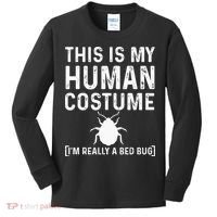 Bed Bug Costume Parasite Hunter Funny Kids Long Sleeve Shirt thumb 0