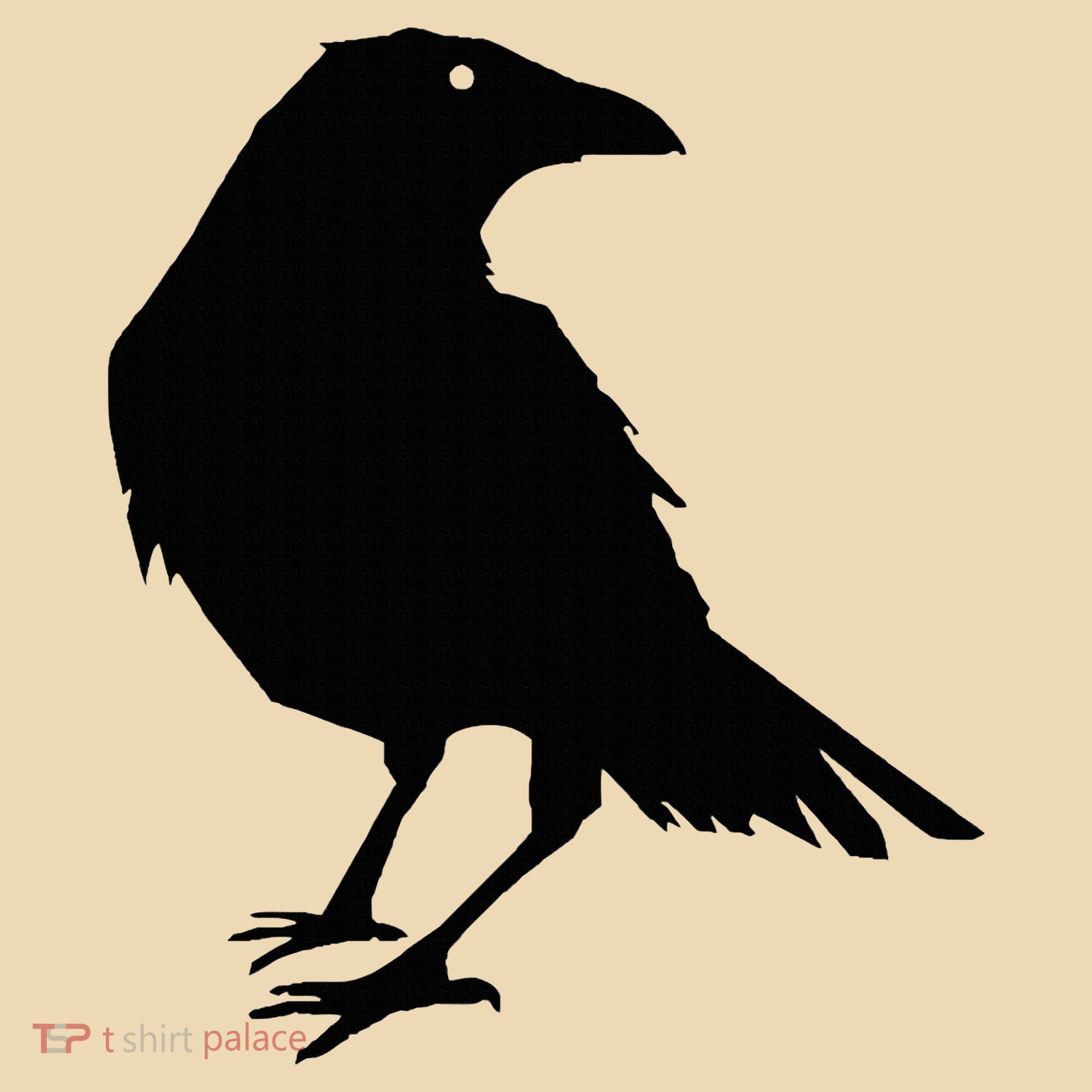 Beautiful Black Crow Raven Bird Silhouette Sweater Tote Bag