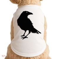 Beautiful Black Crow Raven Bird Silhouette Sweater Doggie Tank thumb 0