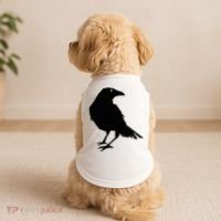 Beautiful Black Crow Raven Bird Silhouette Sweater Doggie Tank thumb 2