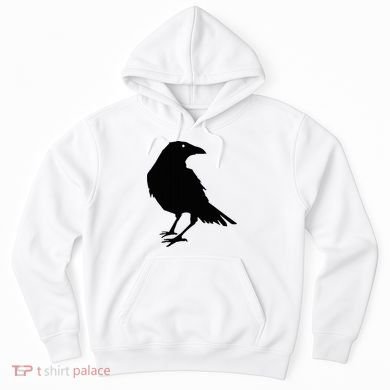 Beautiful Black Crow Raven Bird Silhouette Sweater Hoodie