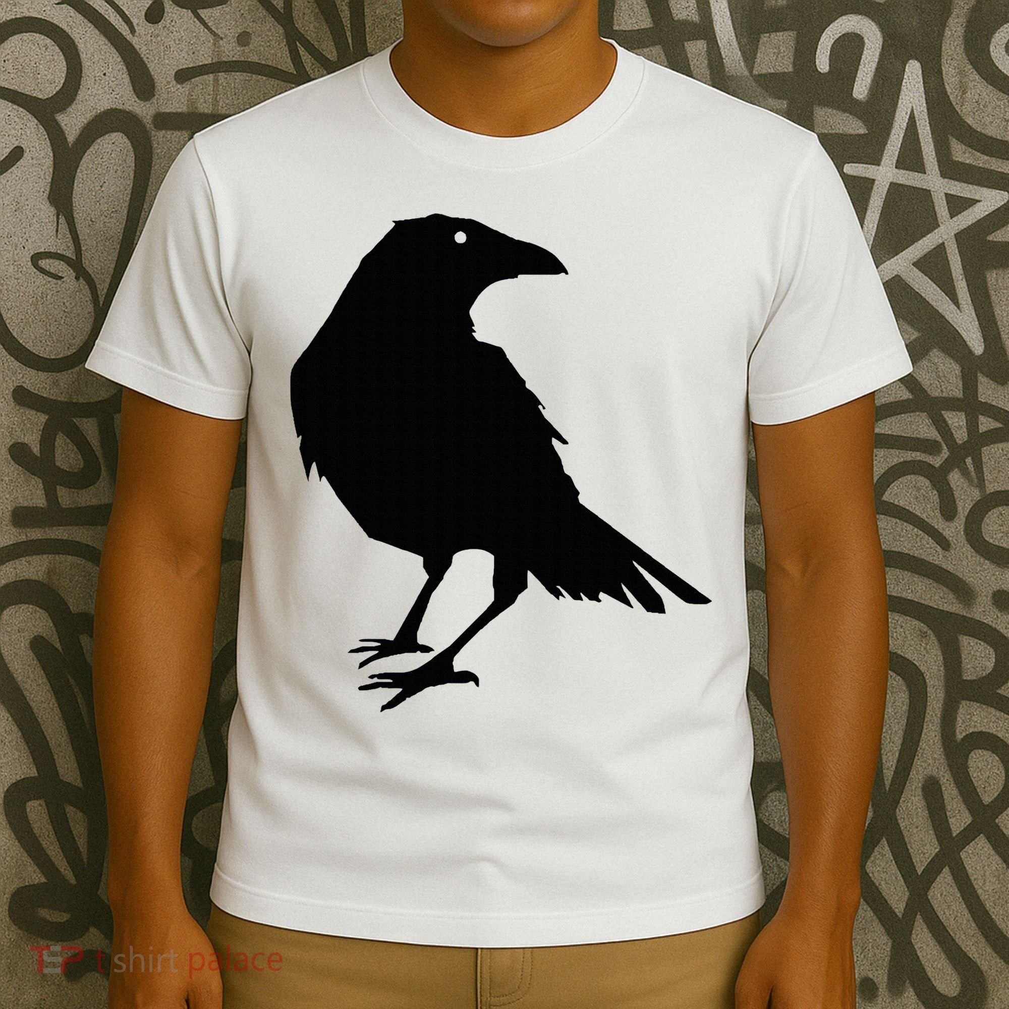 Beautiful Black Crow Raven Bird Silhouette Sweater T-Shirt