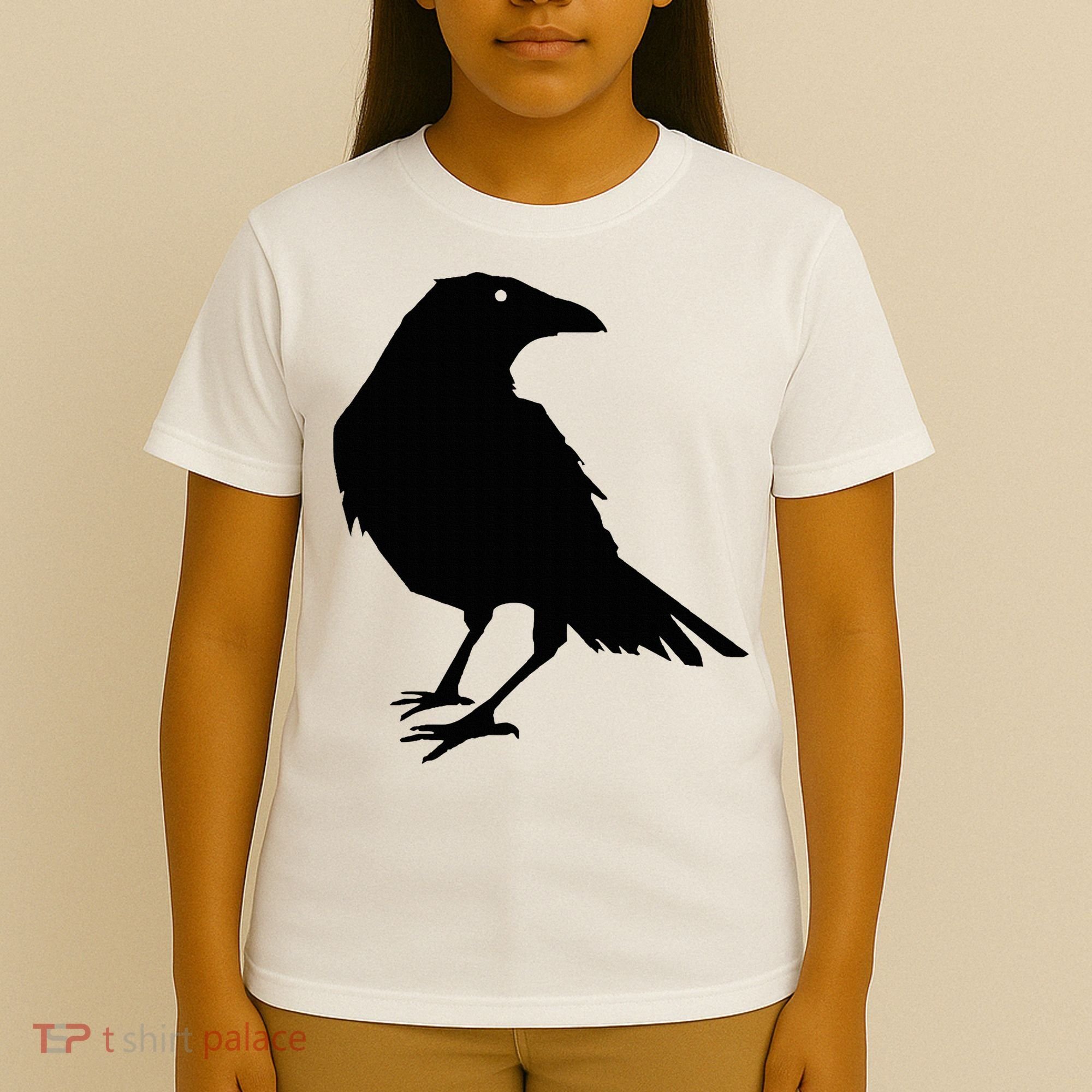 Beautiful Black Crow Raven Bird Silhouette Sweater T-Shirt
