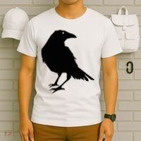 Beautiful Black Crow Raven Bird Silhouette Sweater T-Shirt thumb 6