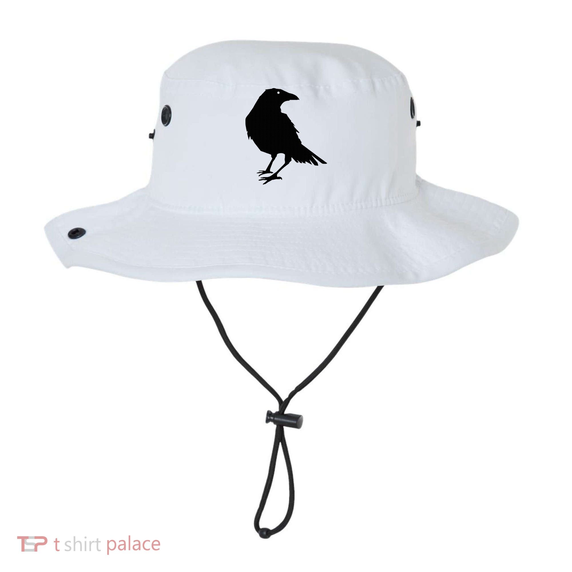 Beautiful Black Crow Raven Bird Silhouette Sweater Bucket Hat