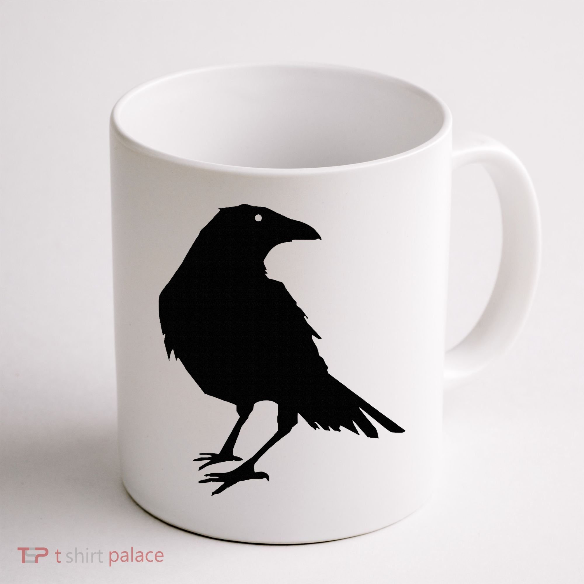 Beautiful Black Crow Raven Bird Silhouette Sweater Coffee Mug