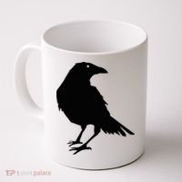 Beautiful Black Crow Raven Bird Silhouette Sweater Coffee Mug thumb 0
