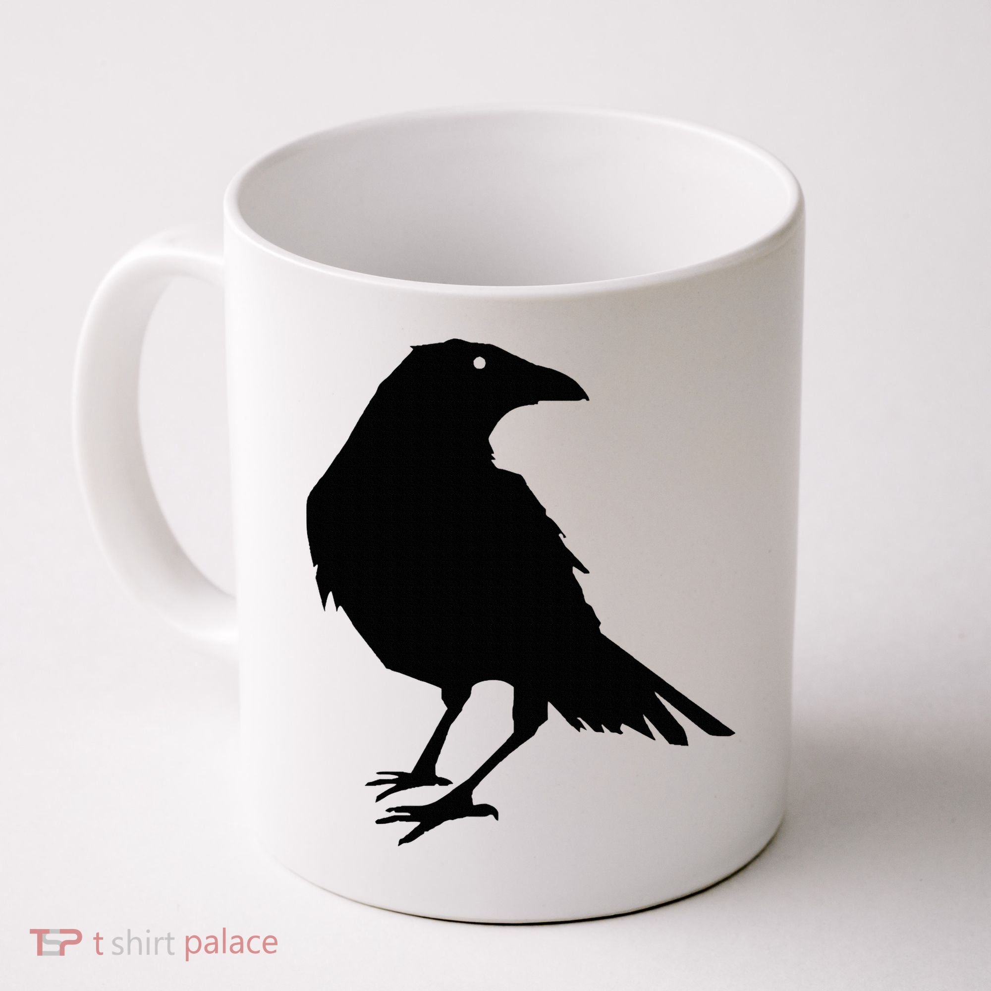 Beautiful Black Crow Raven Bird Silhouette Sweater Coffee Mug