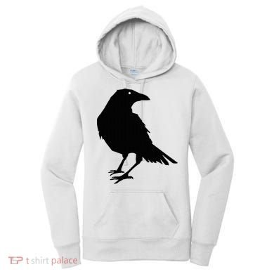 Beautiful Black Crow Raven Bird Silhouette Sweater Women's Hoodie