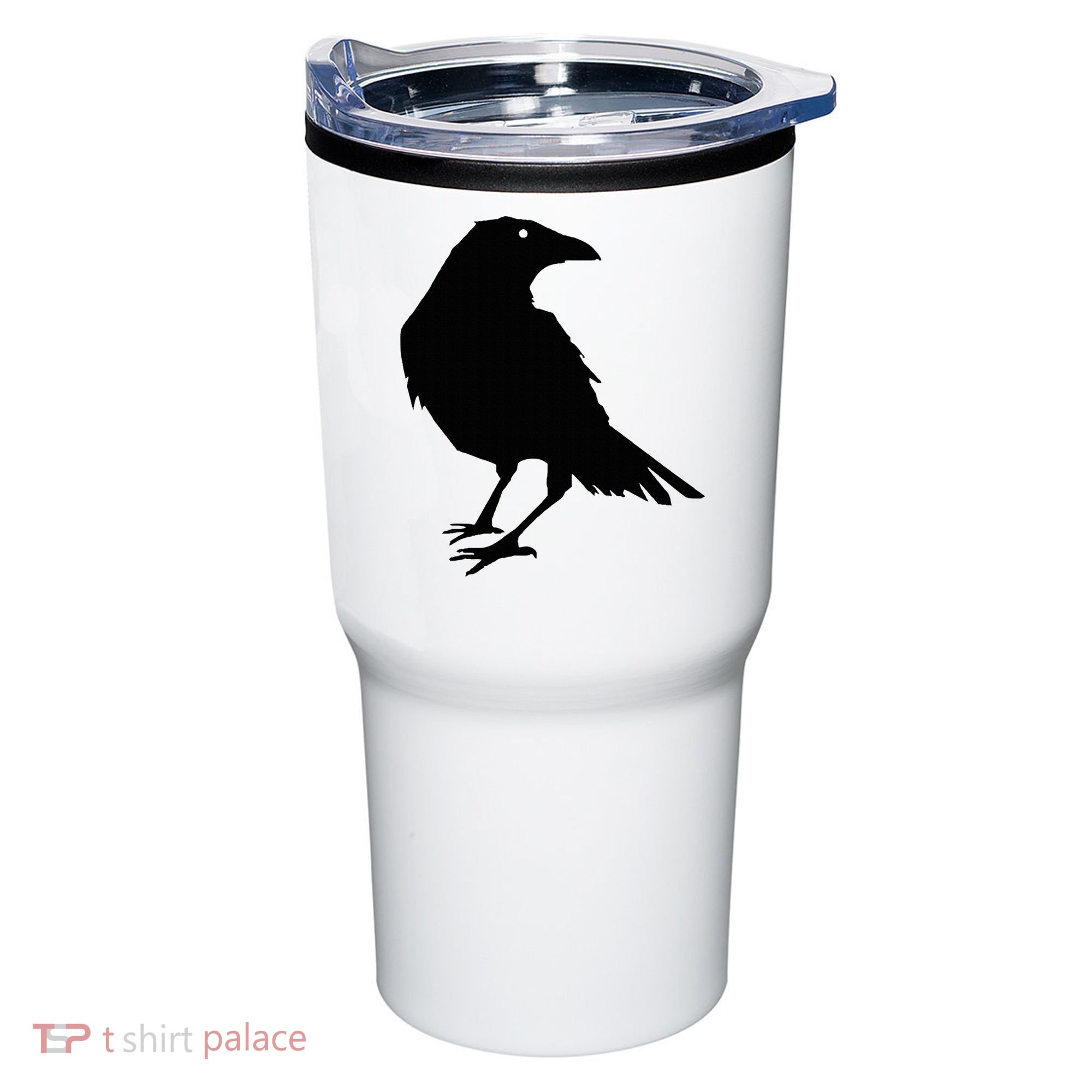 Beautiful Black Crow Raven Bird Silhouette Sweater Tumbler