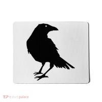 Beautiful Black Crow Raven Bird Silhouette Sweater Mousepad thumb 0