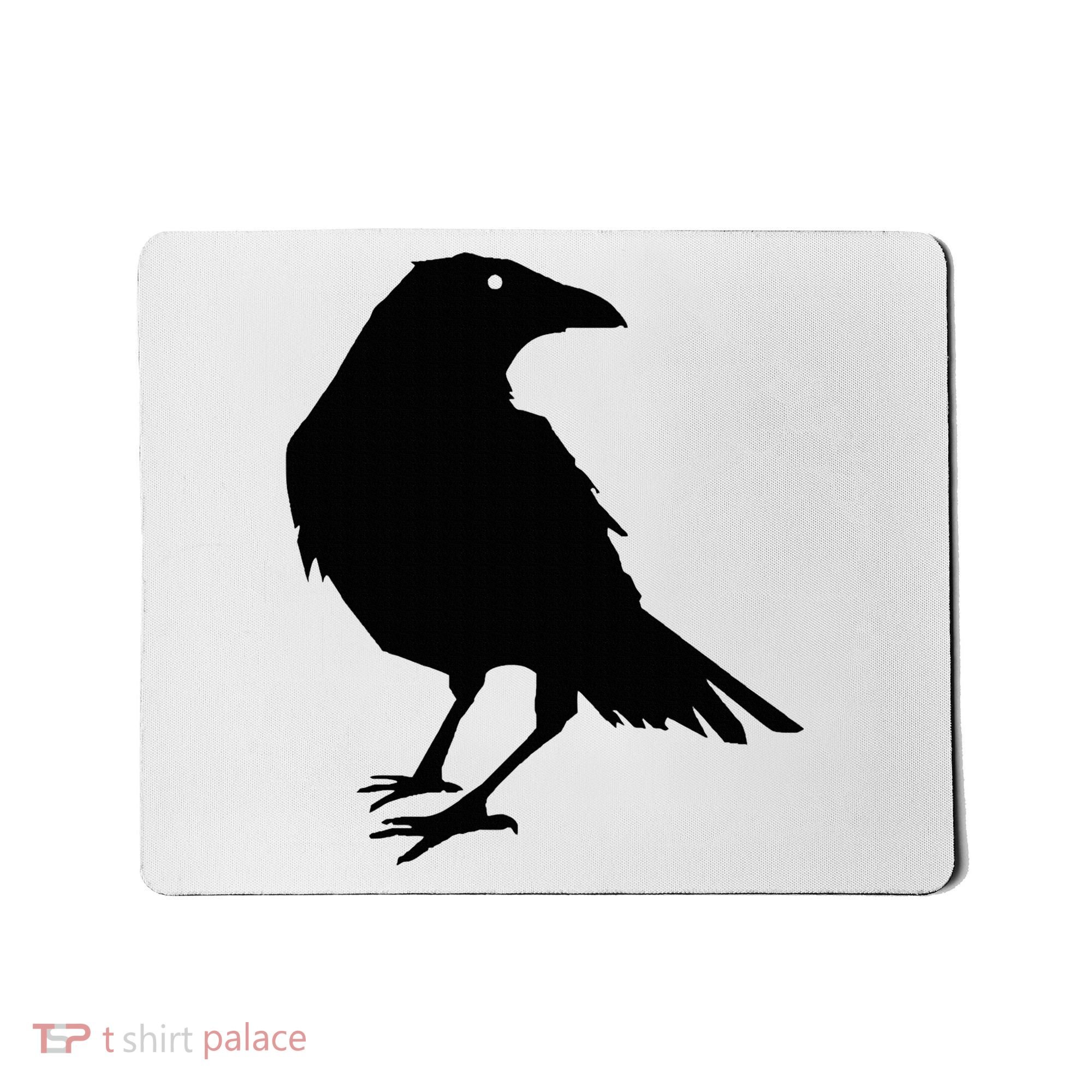 Beautiful Black Crow Raven Bird Silhouette Sweater Mousepad