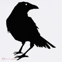 Beautiful Black Crow Raven Bird Silhouette Sweater Mousepad thumb 1