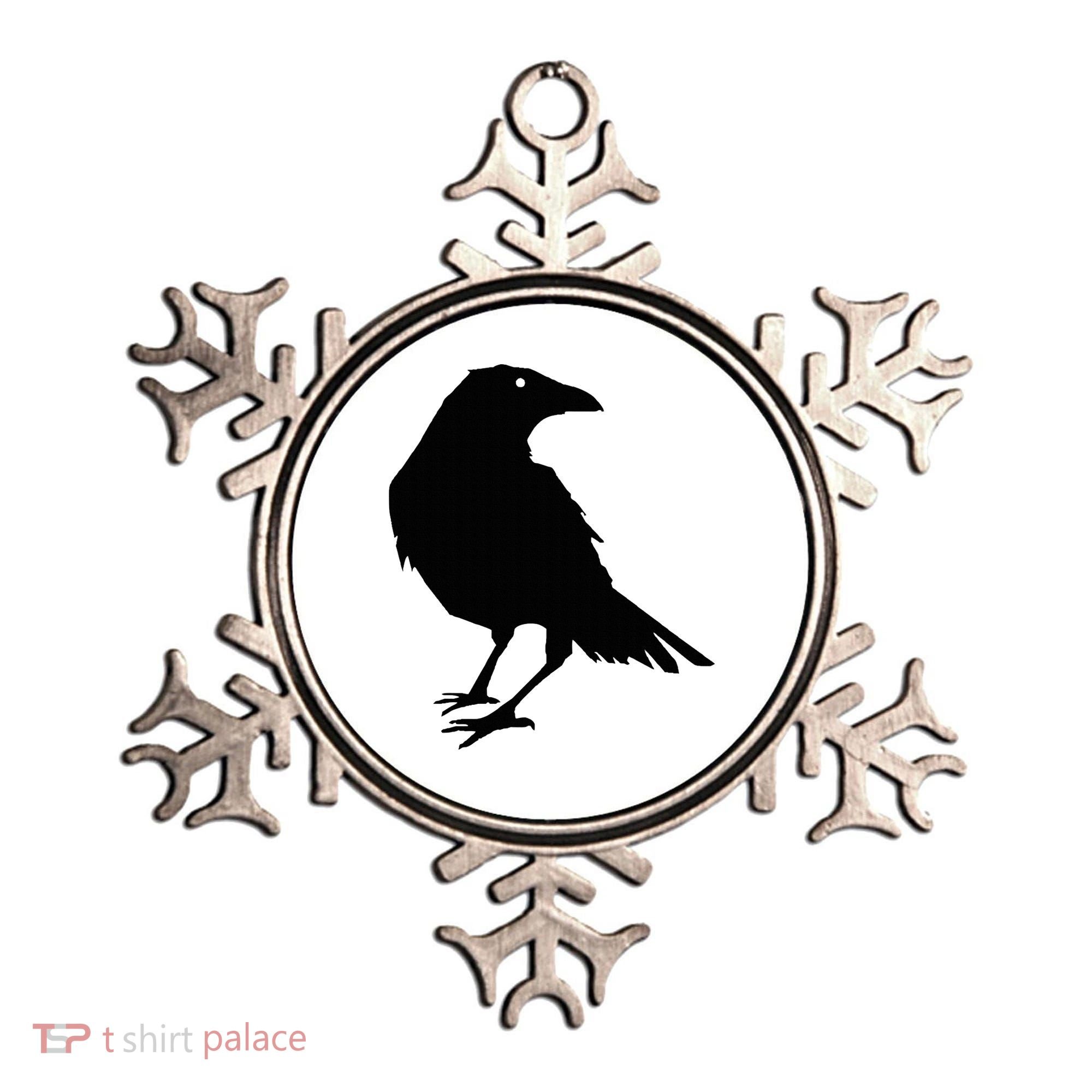 Beautiful Black Crow Raven Bird Silhouette Sweater Ornament
