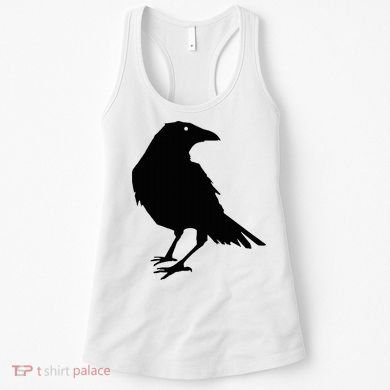 Beautiful Black Crow Raven Bird Silhouette Sweater Women's Tank Top