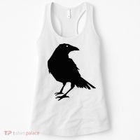 Beautiful Black Crow Raven Bird Silhouette Sweater Women's Tank Top thumb 0
