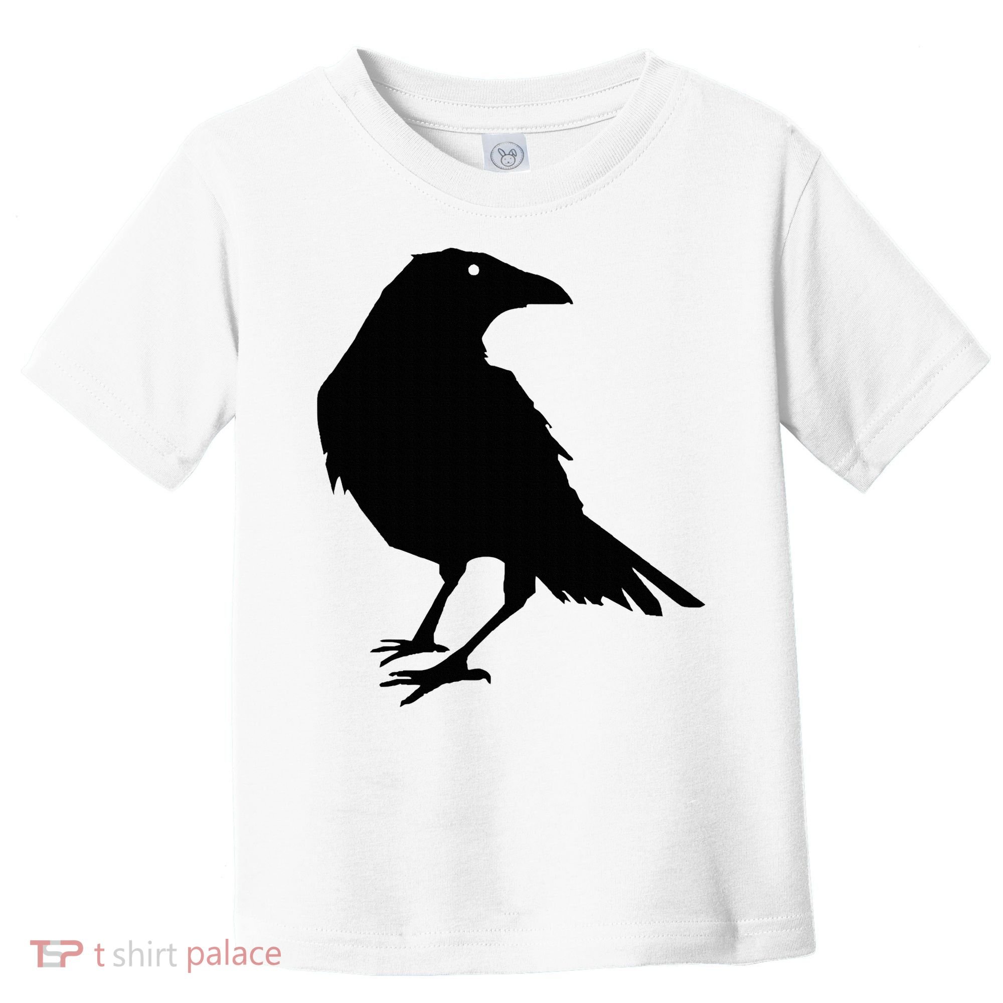 Beautiful Black Crow Raven Bird Silhouette Sweater Toddler T-Shirt