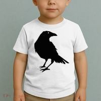 Beautiful Black Crow Raven Bird Silhouette Sweater Toddler T-Shirt thumb 2