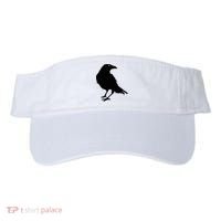 Beautiful Black Crow Raven Bird Silhouette Sweater Visor thumb 0