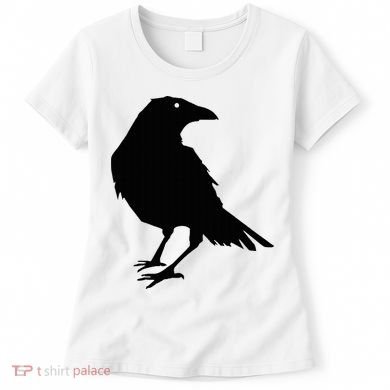 Beautiful Black Crow Raven Bird Silhouette Sweater Women's T-Shirt