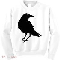 Beautiful Black Crow Raven Bird Silhouette Sweater Kids Sweatshirt thumb 0