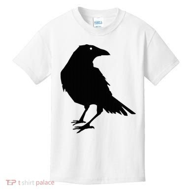 Beautiful Black Crow Raven Bird Silhouette Sweater Kids T-Shirt