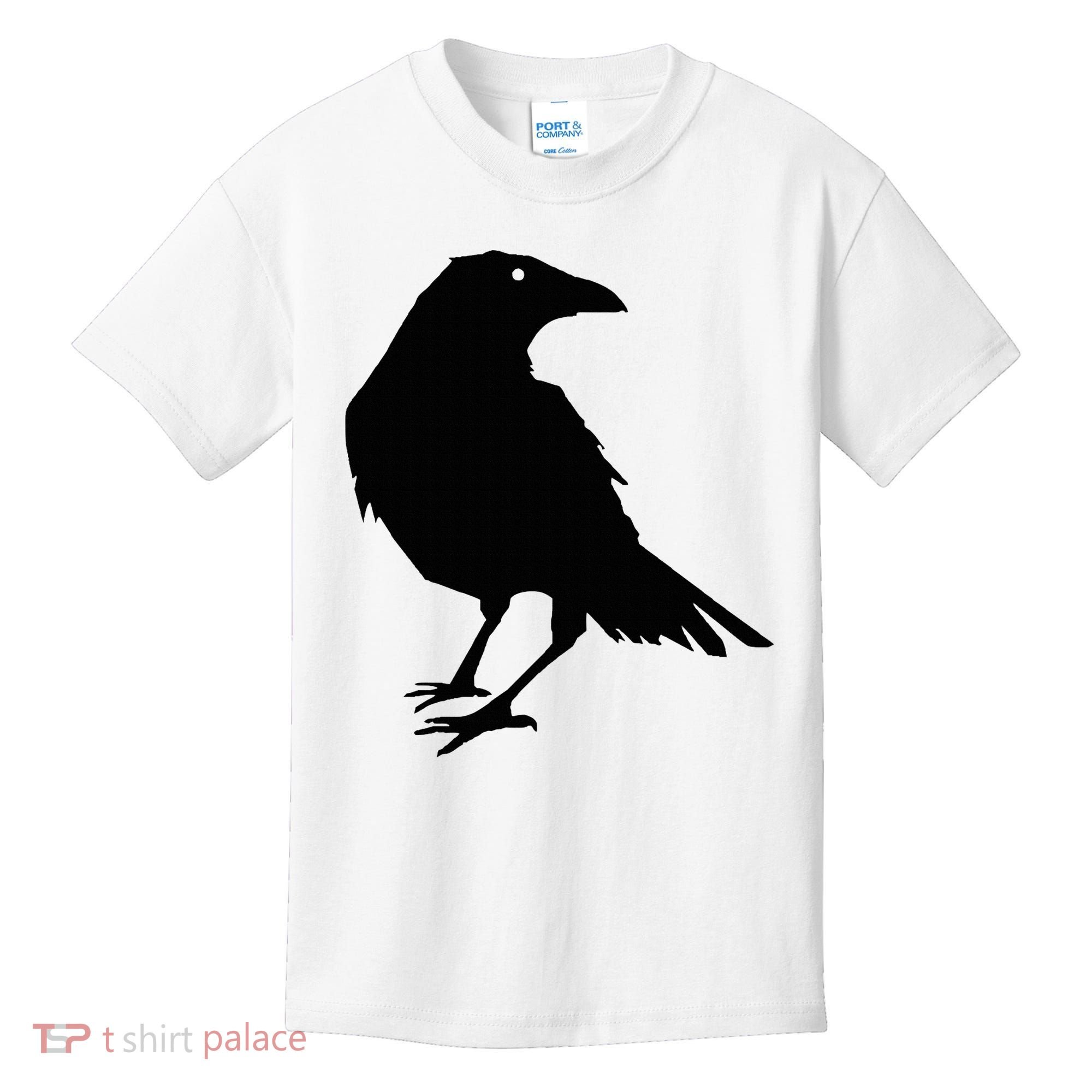 Beautiful Black Crow Raven Bird Silhouette Sweater Kids T-Shirt