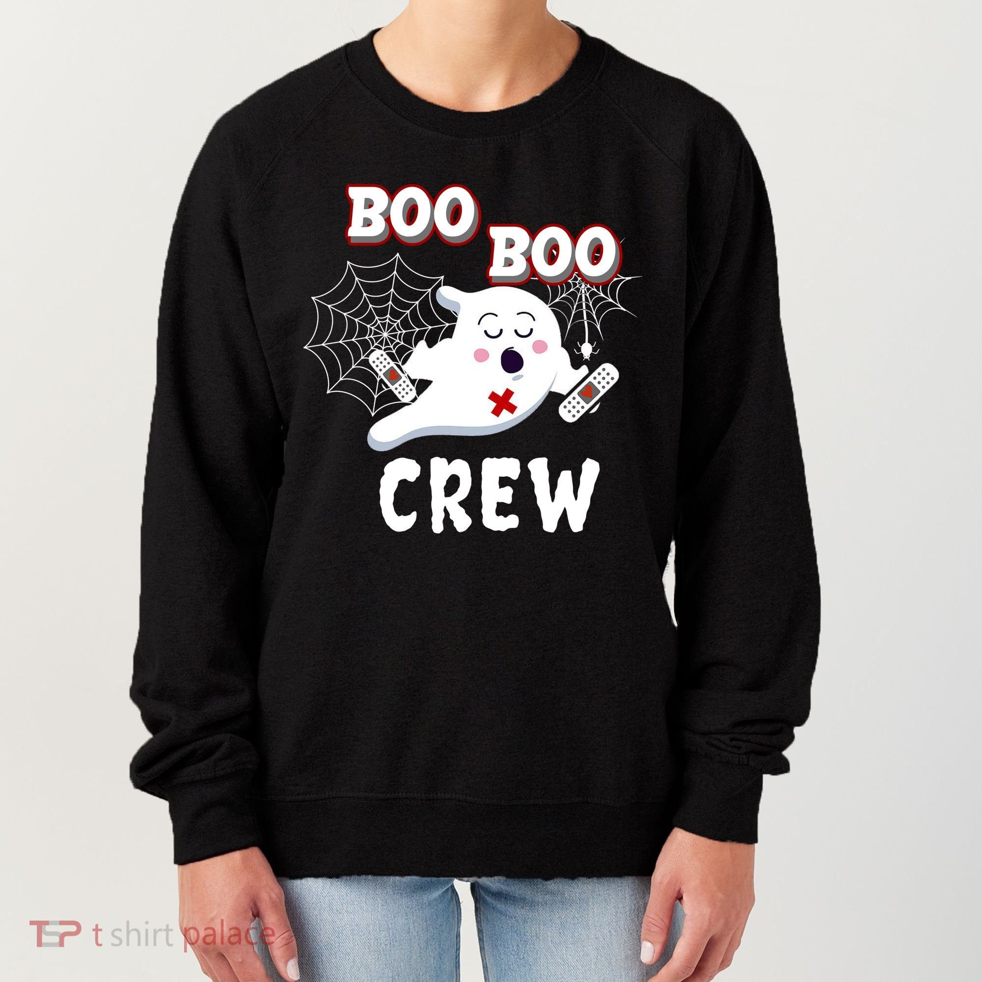 Boo Boo Crew Cute Nurse Ghost Women's Sweatshirt