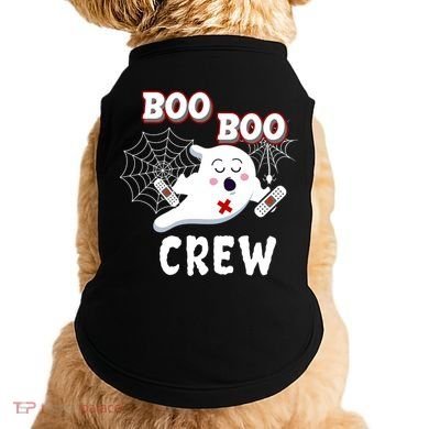 Boo Boo Crew Cute Nurse Ghost Doggie Tank