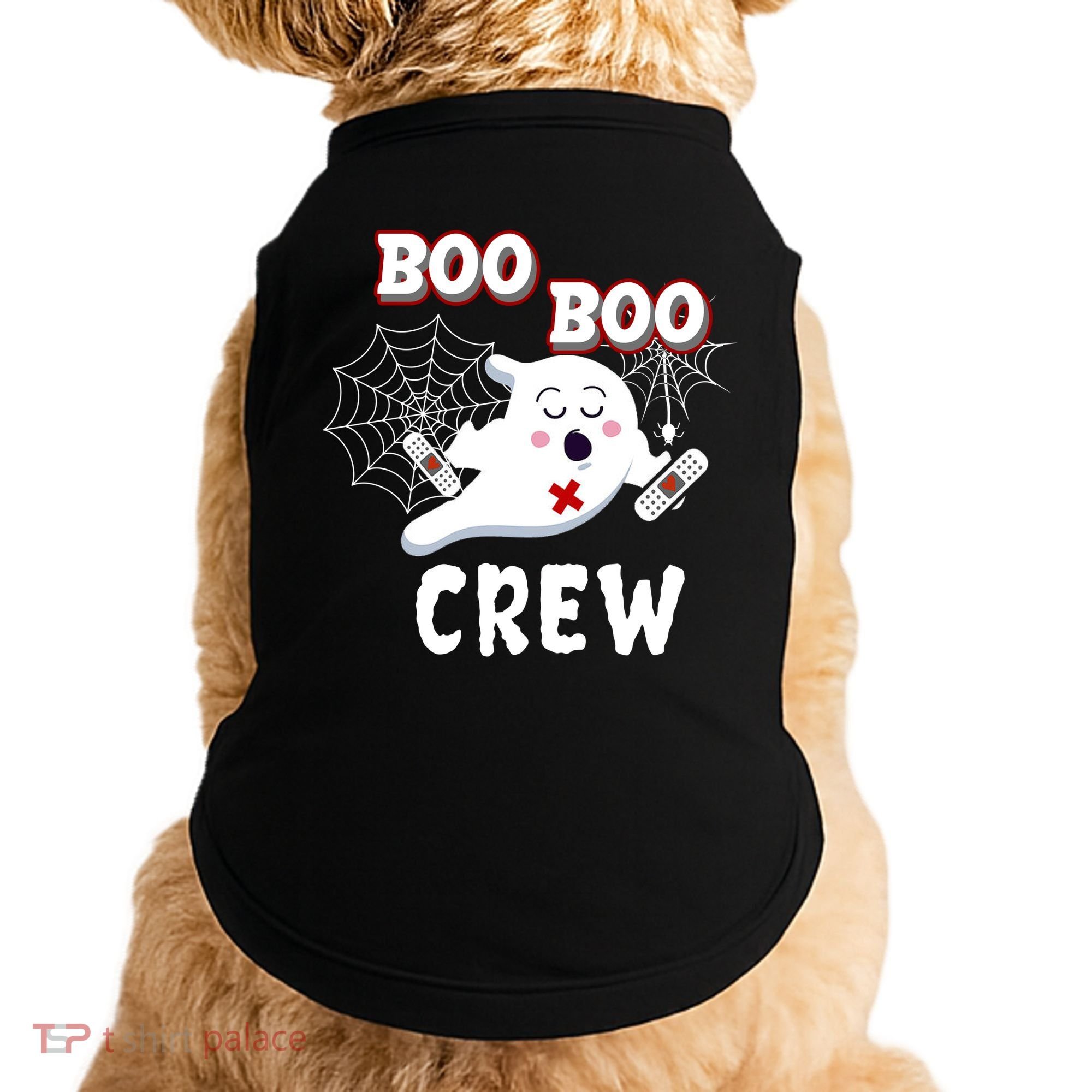 Boo Boo Crew Cute Nurse Ghost Doggie Tank
