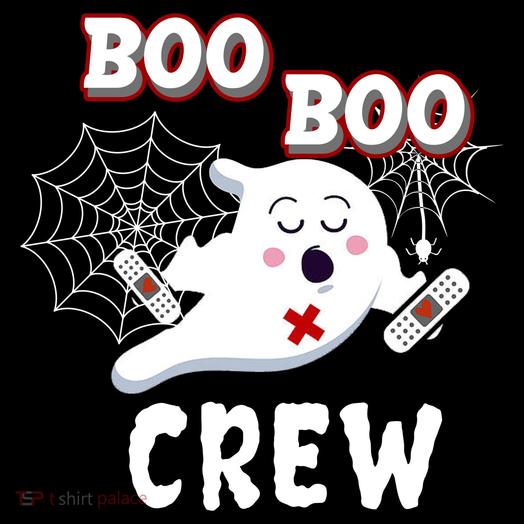 Boo Boo Crew Cute Nurse Ghost Doggie Tank