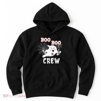 Boo Boo Crew Cute Nurse Ghost Hoodie thumb 0