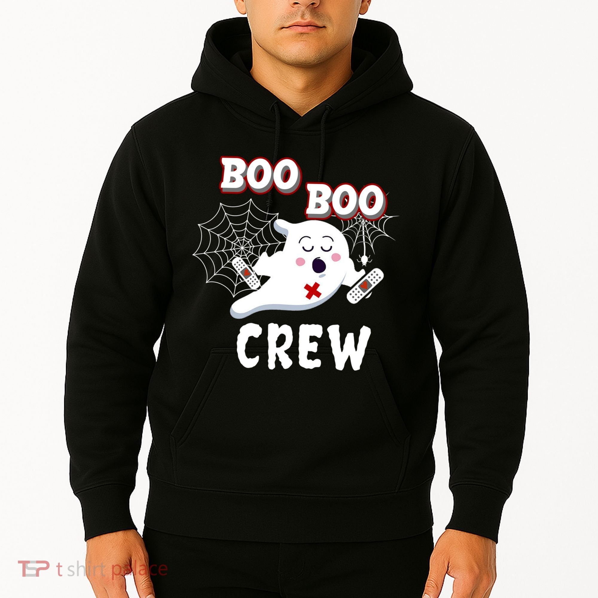 Boo Boo Crew Cute Nurse Ghost Hoodie