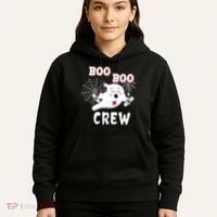 Boo Boo Crew Cute Nurse Ghost Hoodie thumb 5