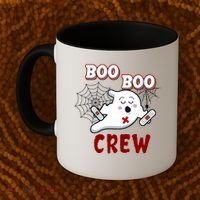 Boo Boo Crew Cute Nurse Ghost Coffee Mug thumb 2