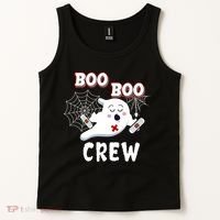 Boo Boo Crew Cute Nurse Ghost Tank Top thumb 2