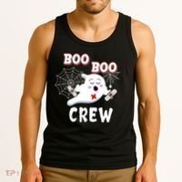 Boo Boo Crew Cute Nurse Ghost Tank Top thumb 3