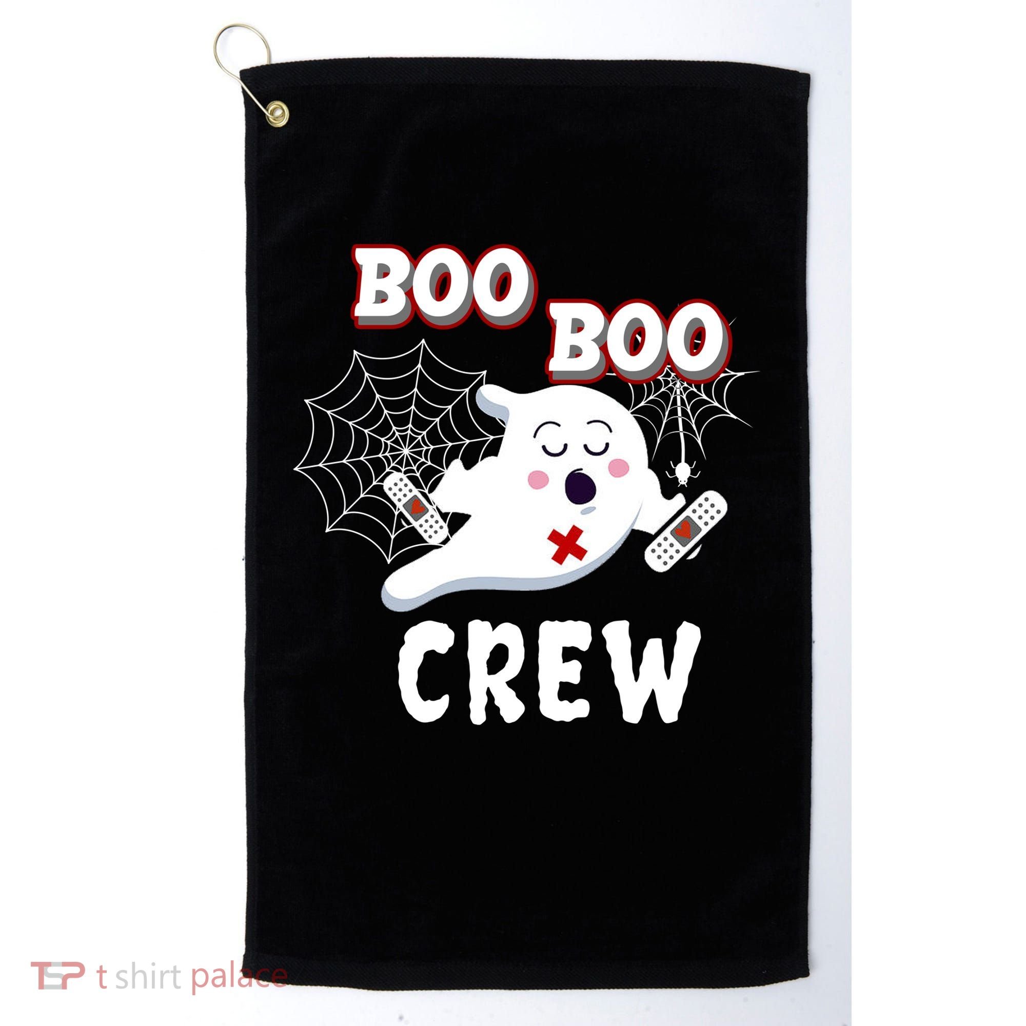 Boo Boo Crew Cute Nurse Ghost Golf Towel