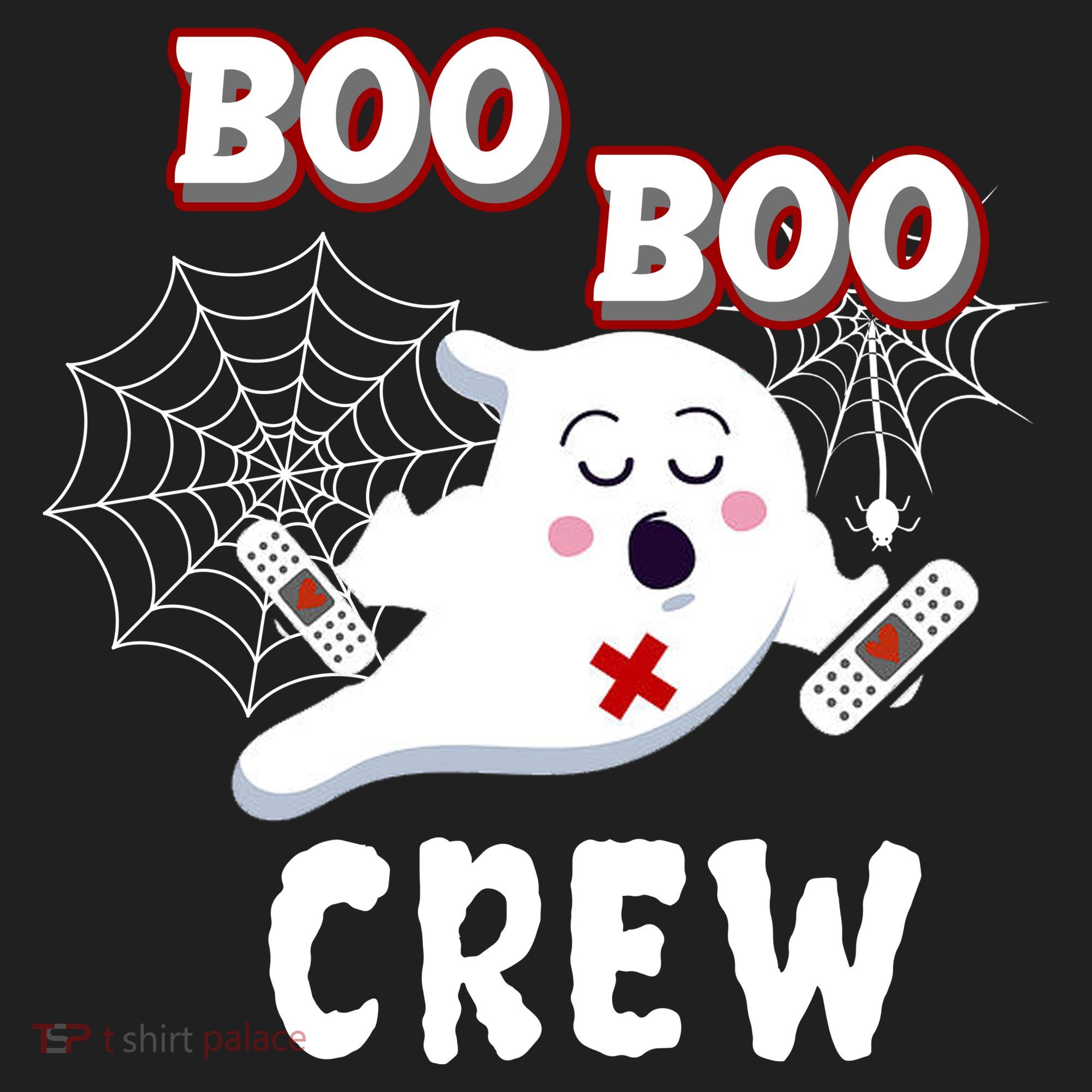 Boo Boo Crew Cute Nurse Ghost Golf Towel