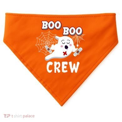 Boo Boo Crew Cute Nurse Ghost USA-Made Doggie Bandana