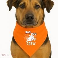 Boo Boo Crew Cute Nurse Ghost USA-Made Doggie Bandana thumb 1
