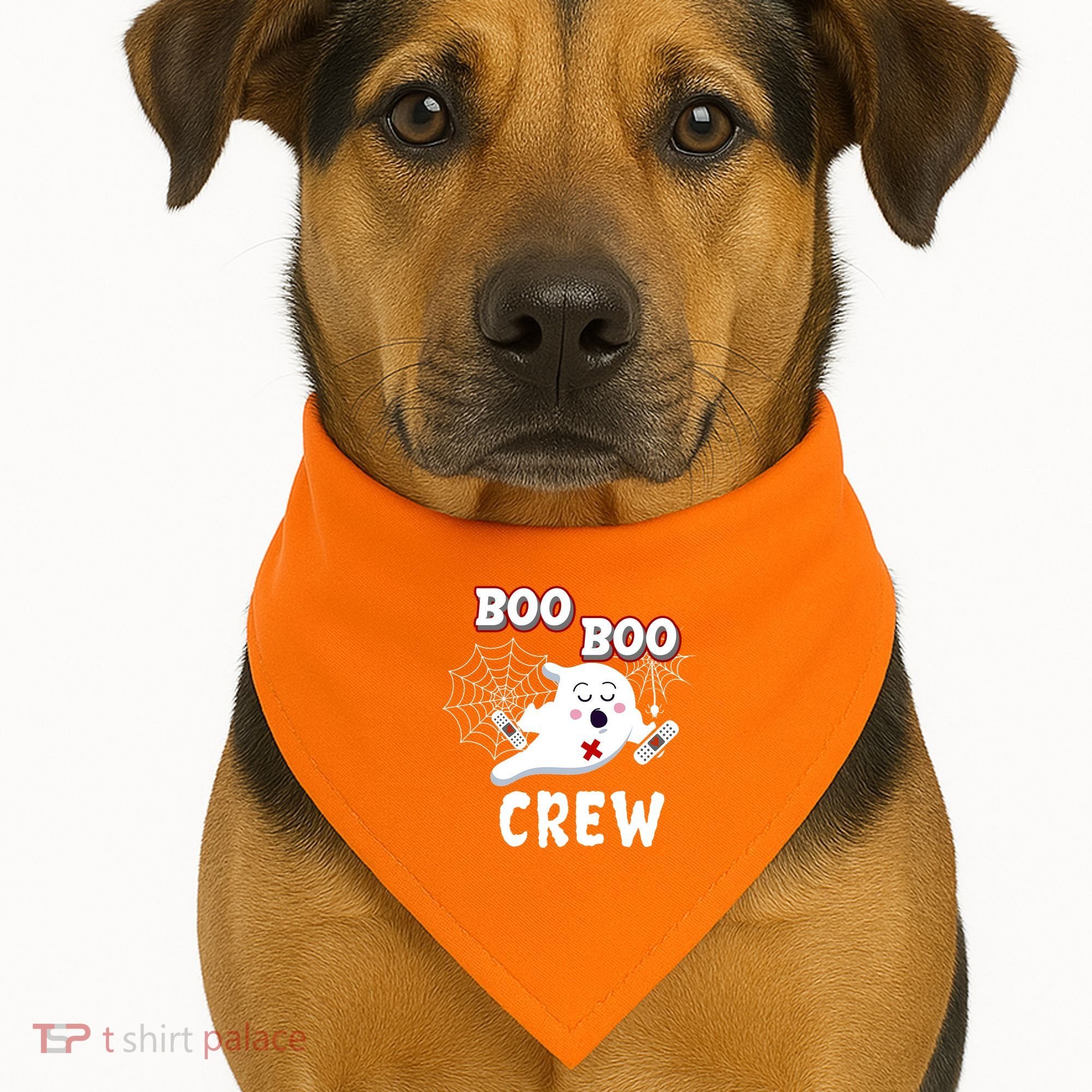 Boo Boo Crew Cute Nurse Ghost USA-Made Doggie Bandana