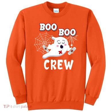 Boo Boo Crew Cute Nurse Ghost Sweatshirt