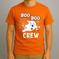 Boo Boo Crew Cute Nurse Ghost T-Shirt thumb 3