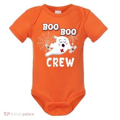 Boo Boo Crew Cute Nurse Ghost Baby Bodysuit