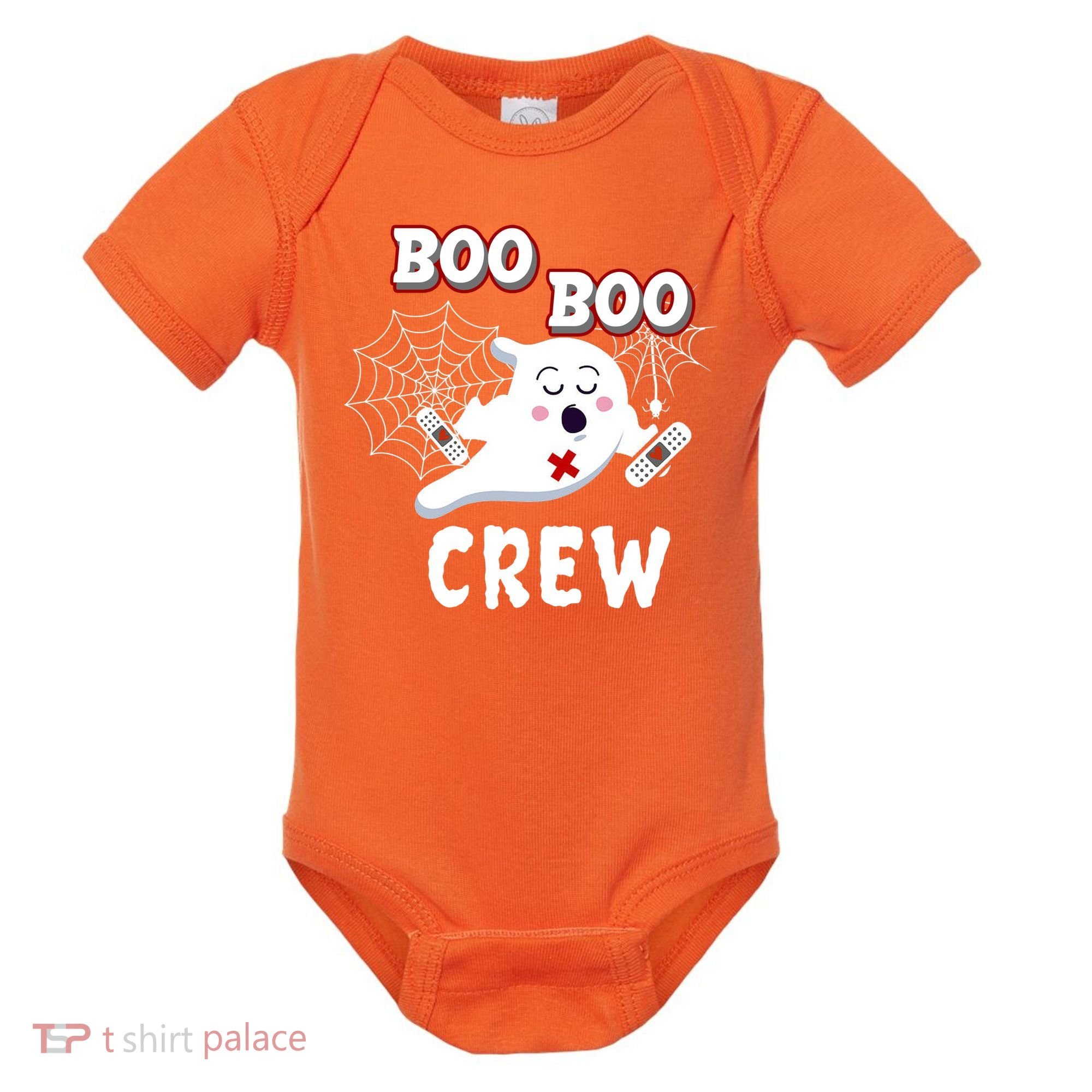Boo Boo Crew Cute Nurse Ghost Baby Bodysuit