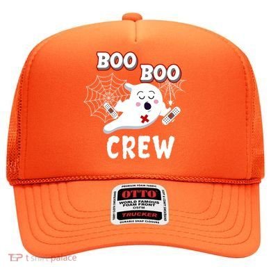 Boo Boo Crew Cute Nurse Ghost Hat